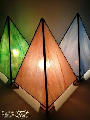 Lámpara Tiffany pirámide