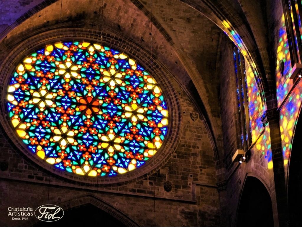 MAJOR ROSE WINDOW OF THE CATHEDRAL OF MALLORCA