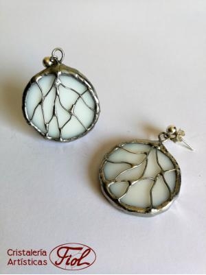 earrings xaloc series white